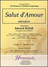 Salut d'Amour Orchestra sheet music cover